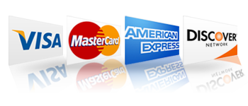 We Accept All Major Credit Cards